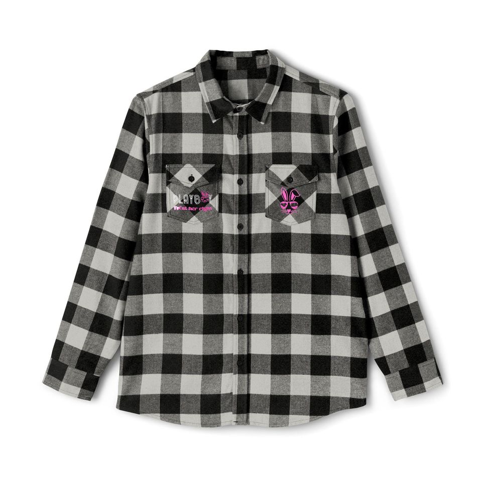 Play Bunny Flannel Shirt Button Down