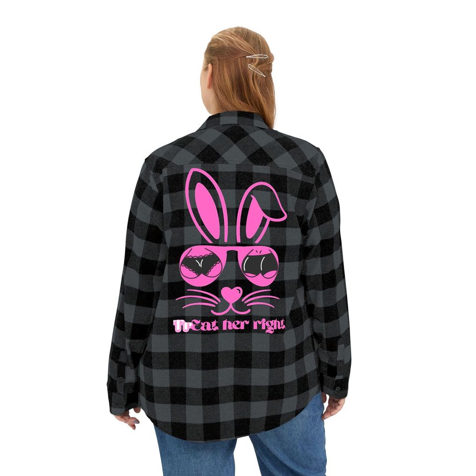 Play Bunny Flannel Shirt Button Down