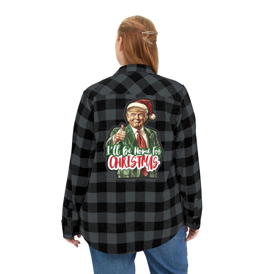 Trump Christmas Flannel Shirt