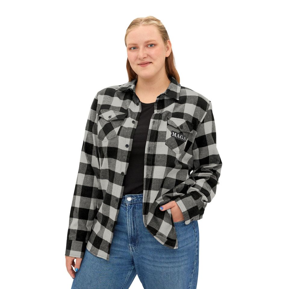 Trump Christmas Flannel Shirt