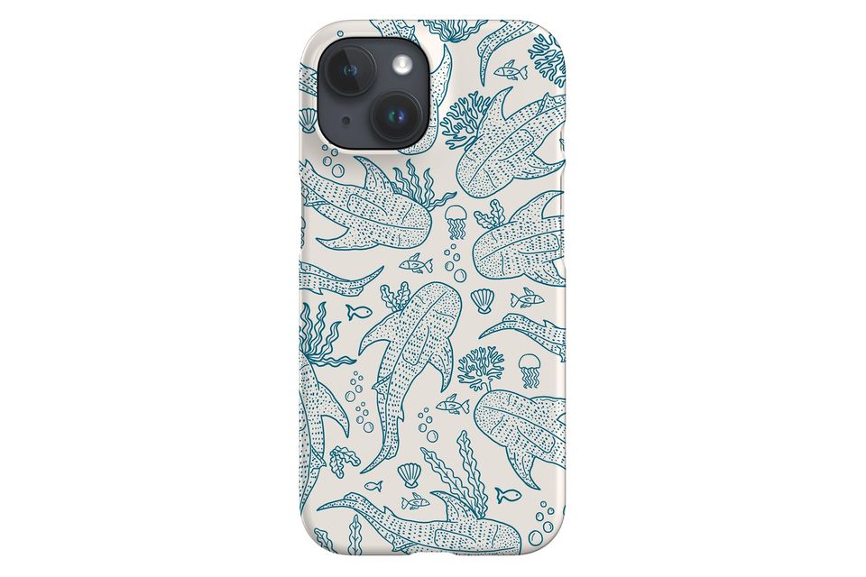 Blue Whale Shark Scatter Coral Reef Phone Case