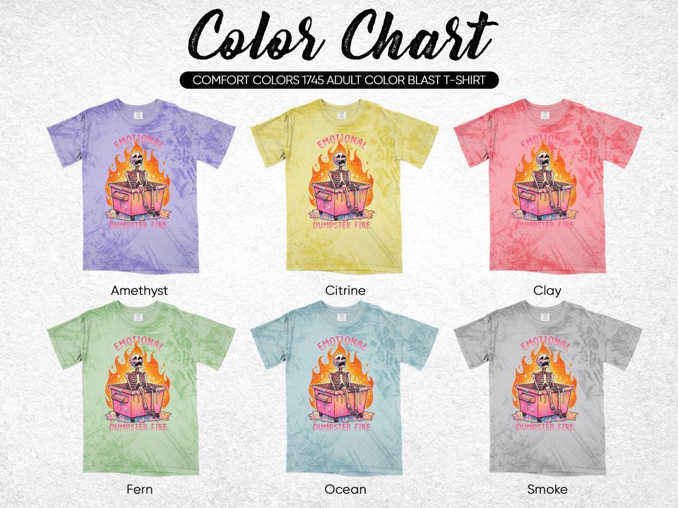 Emotional Dumpster Fire T-Shirt, Snarky Skeleton Blast T-Shirt