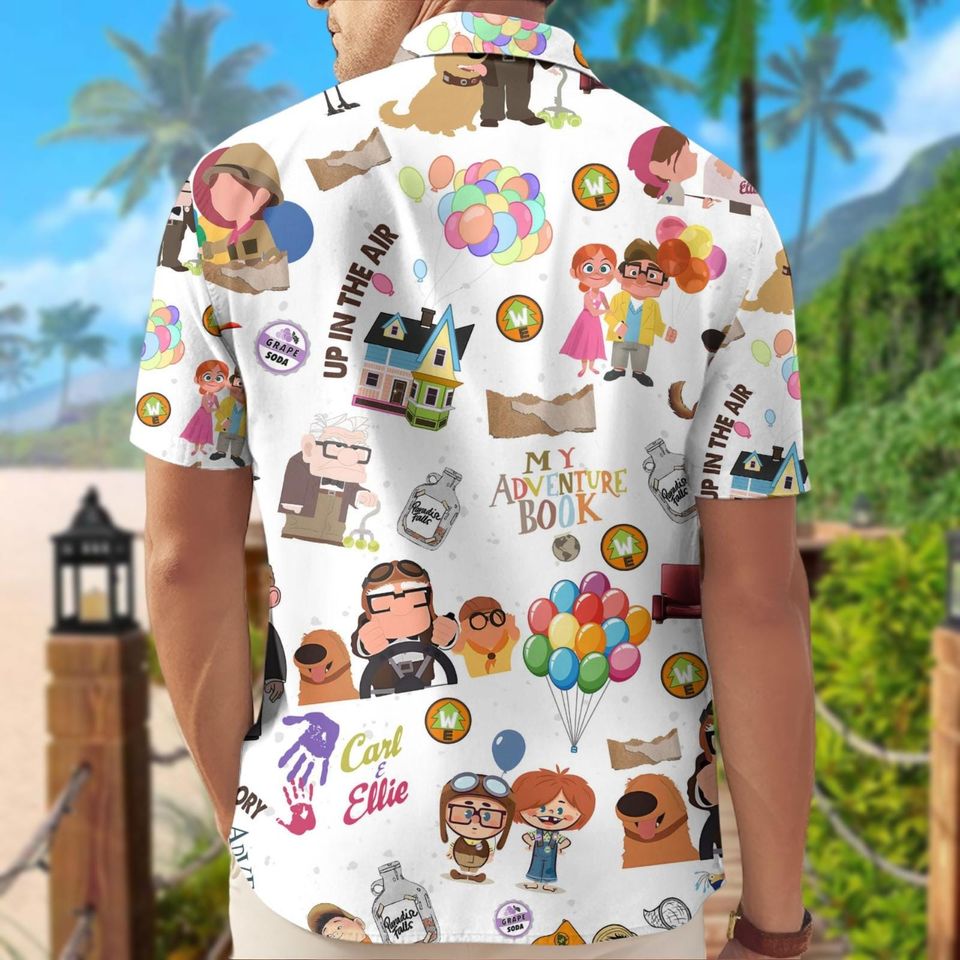 Carl And Ellie Hawaiian Shirt and Shorts Set
