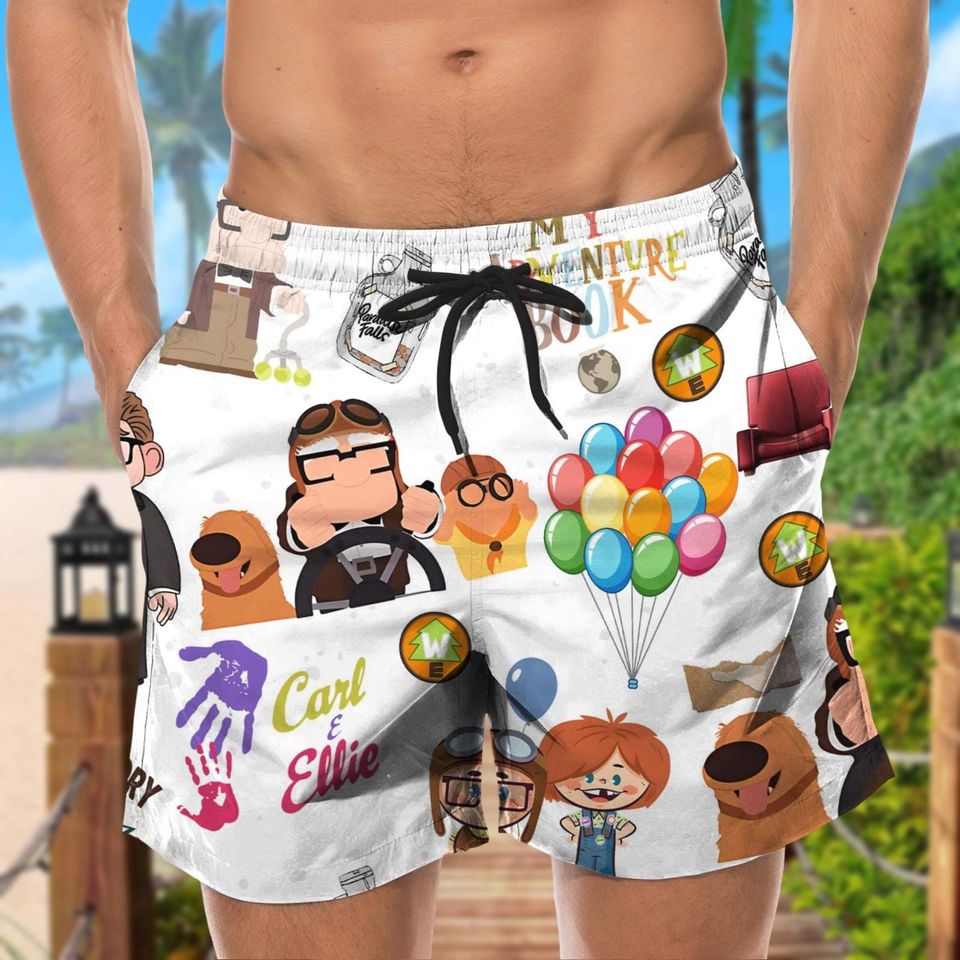 Carl And Ellie Hawaiian Shirt and Shorts Set