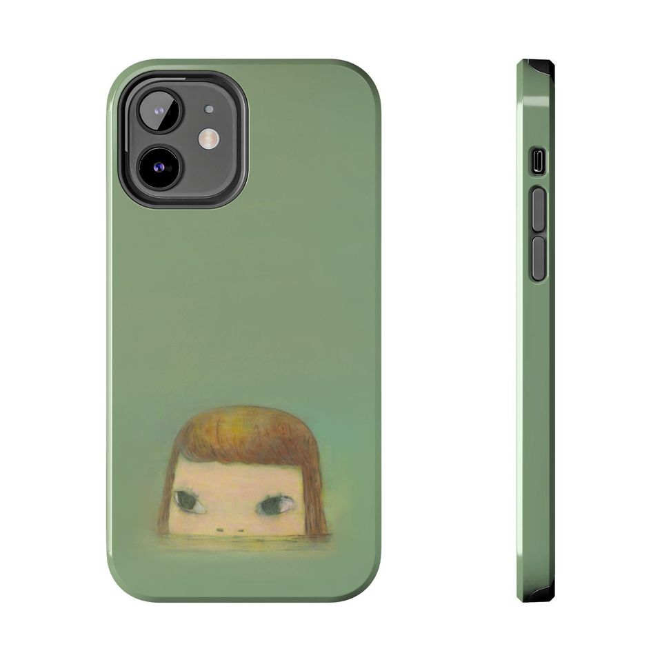 DURABLE Yoshitomo Nara - Sinking Island Floating in the Sea (Green) , Aesthetic Phone Case