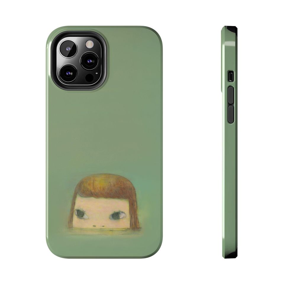 DURABLE Yoshitomo Nara - Sinking Island Floating in the Sea (Green) , Aesthetic Phone Case