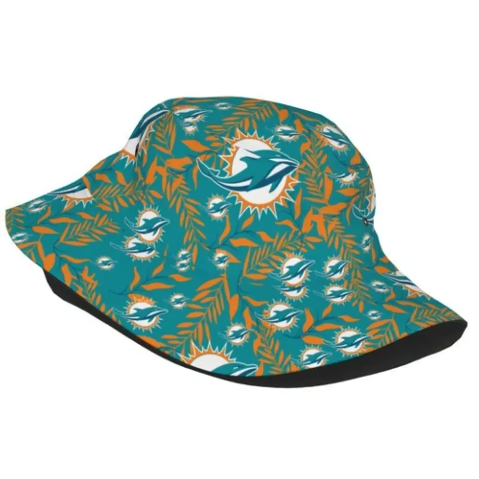 Miami Dolphins Hawaiian AOP Bucket Hat