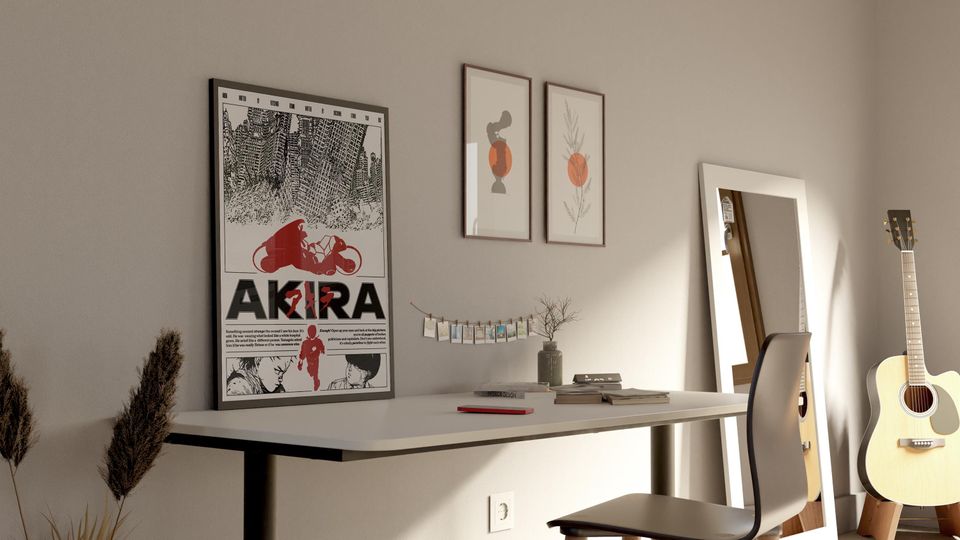 Akira Anime Poster, FHD Wall Decor Wall Hangings, Digital Print