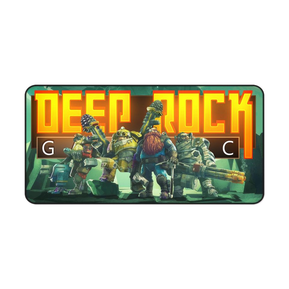 Deep Rock Galactic Mouse Pad, Desk Mat, Gaming Keyboard Mat