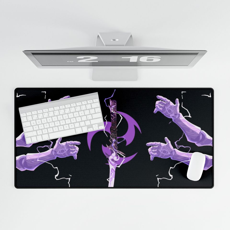 Raiden Shogun Genshin Impact Desk Mat