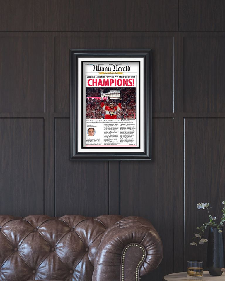 2024 Florida Panthers Stanley Cup 'CHAMPIONS!' (NO Framed) Poster