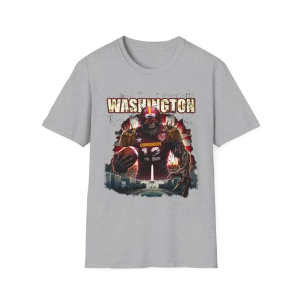 Washington Commanders horror T-Shirt - Unique football Fan Apparel