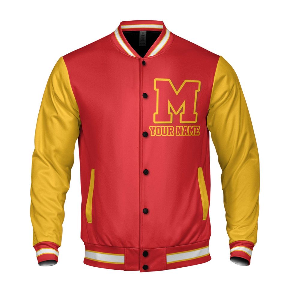 Custom Famous Zombies Thriller Halloween Week Red Baseball Jacket