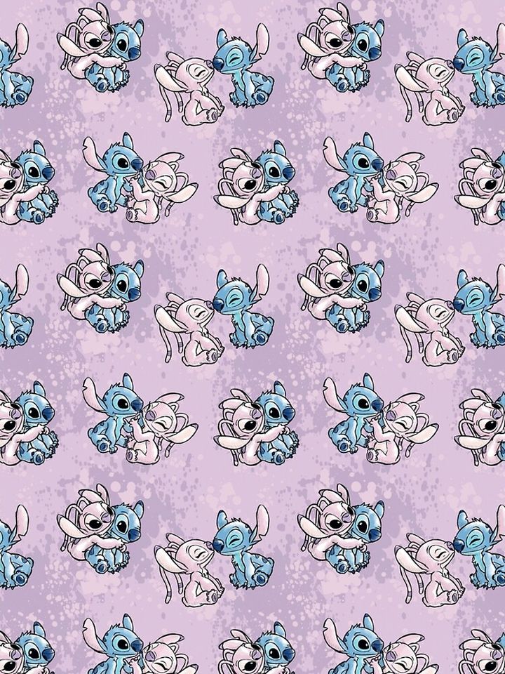 Lilo & Stitch Angel Watercolor  Leggings