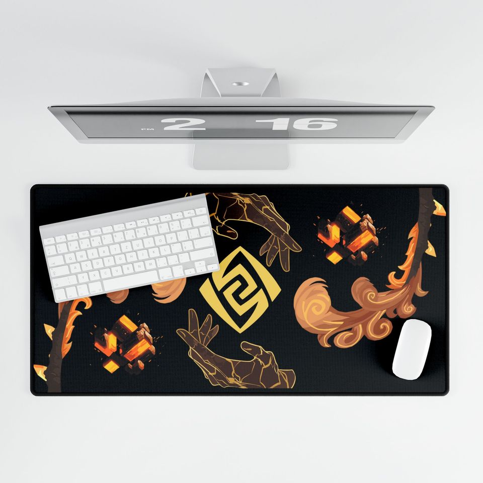 Zhongli Genshin Impact Desk Mat