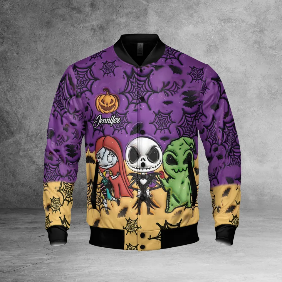 Personalized Nightmare Before Christmas Jack Sally And Oogie Boogie Jacket