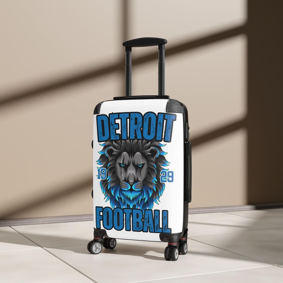Detroit Lions football Fans Suitcase