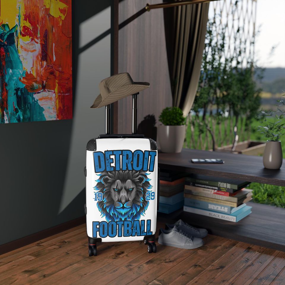 Detroit Lions football Fans Suitcase