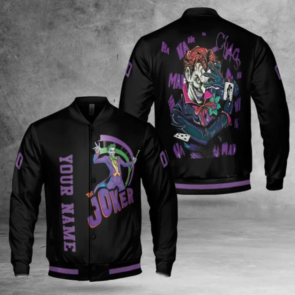 Personalized The Joker Horror Clown Hahaha Why So Serious Jacket
