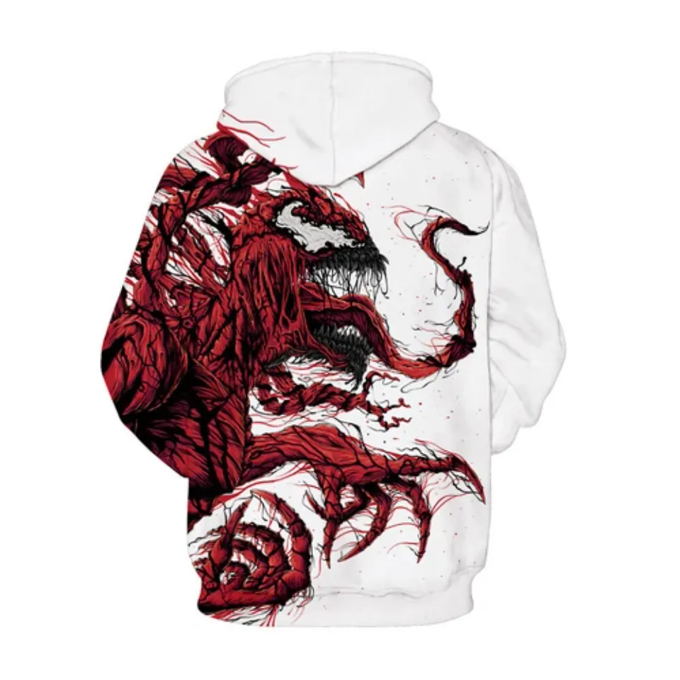 Venom Red 3D Hoodie
