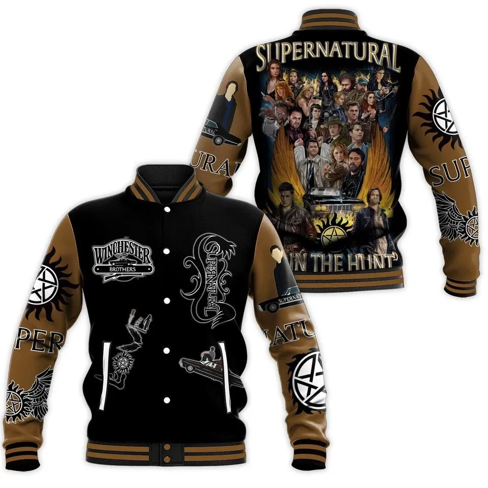 Supernatural Baseball Jacket, Winchester Brothers Baseball Jacket
