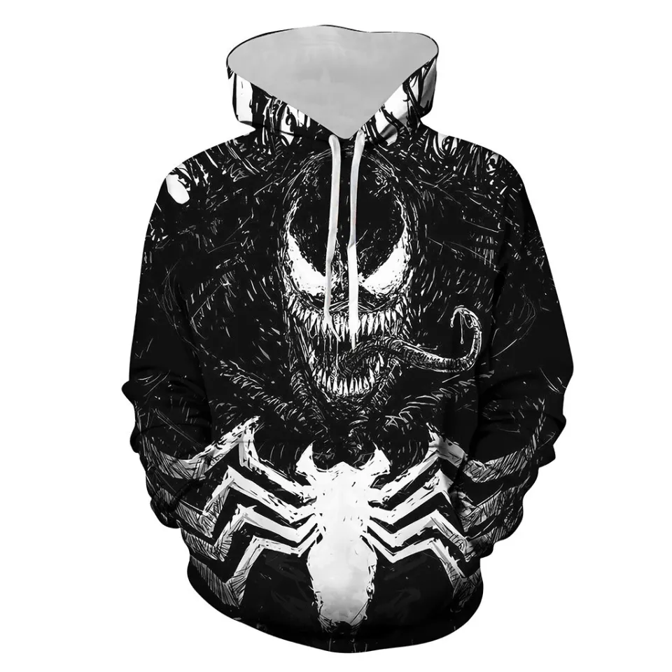 Retro Venom Spider 3D Hoodie