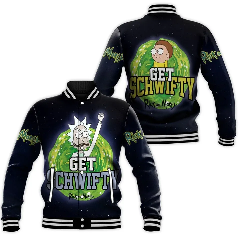 Rick And Rickandmorty Baseball Jacket