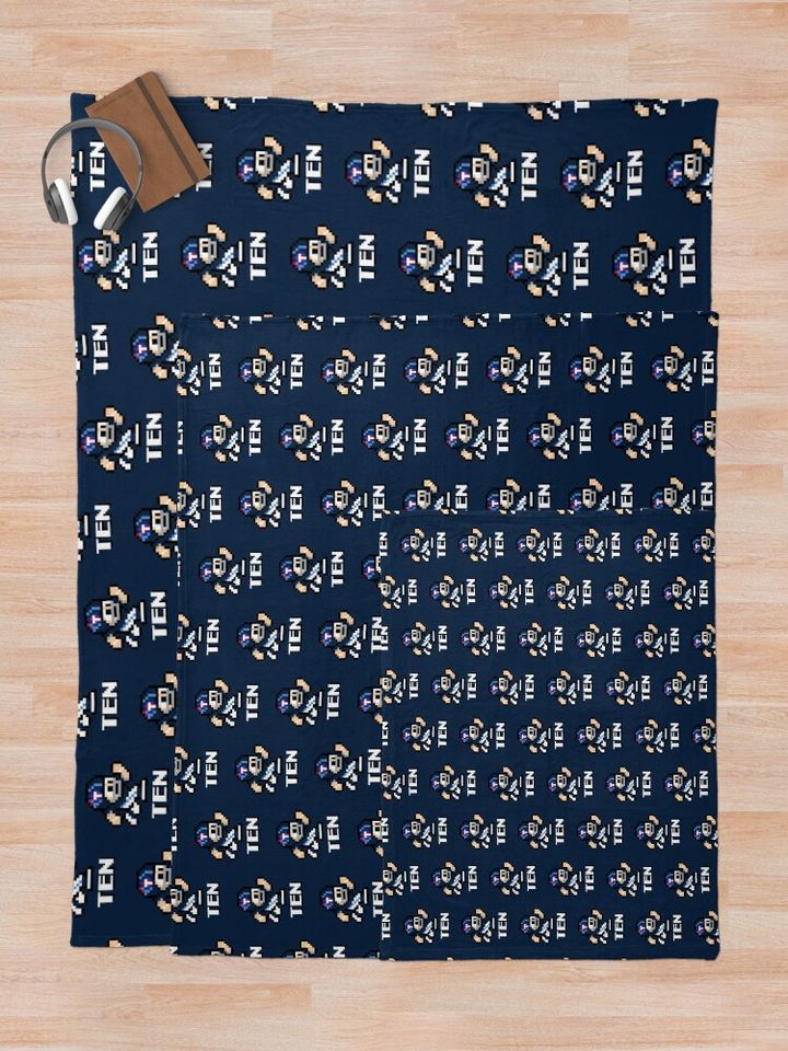 Tennessee Titans (Tecmo Super Bowl Football Player) Throw Blanket