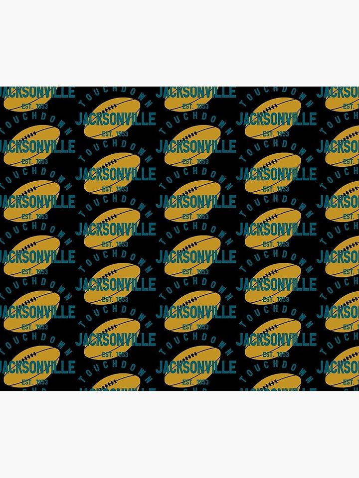 Jacksonville Football Team Throw Blanket
