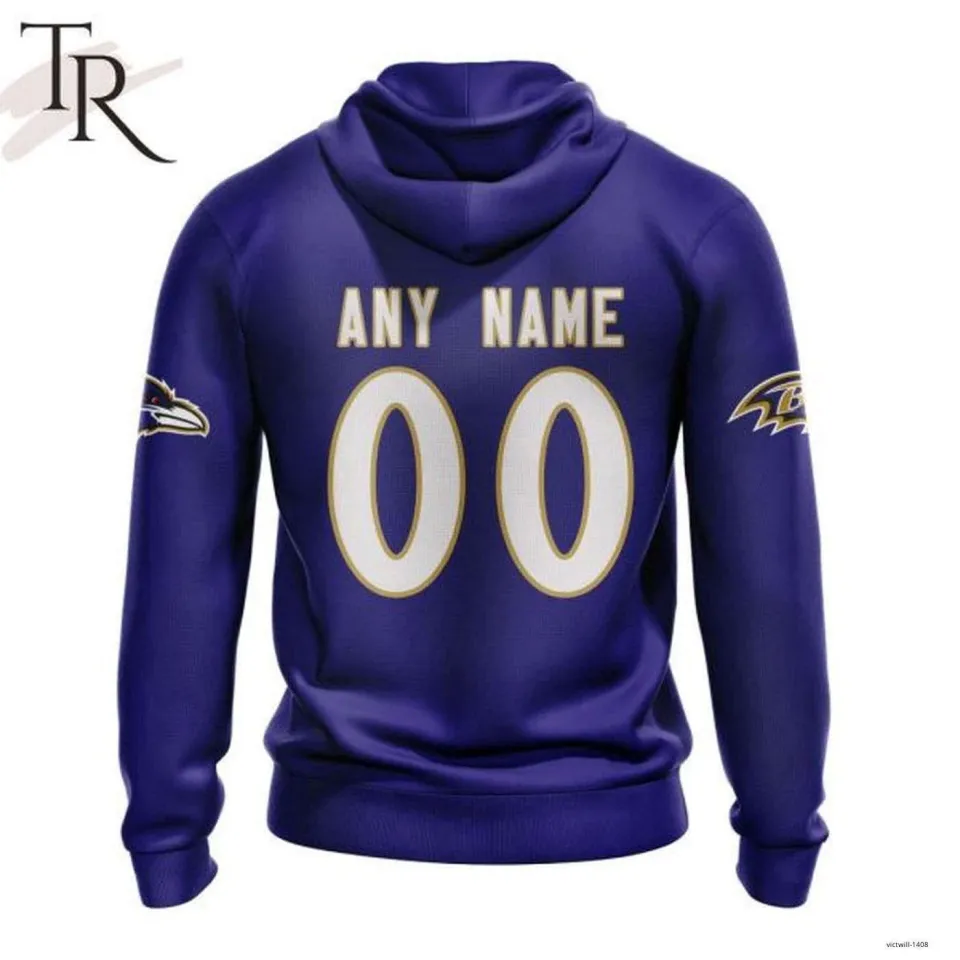 Personalized Baltimore Ravens 3D Hoodie