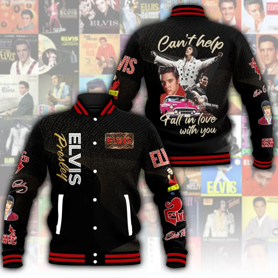 Elvis Presley Music Baseball Jacket For Fan