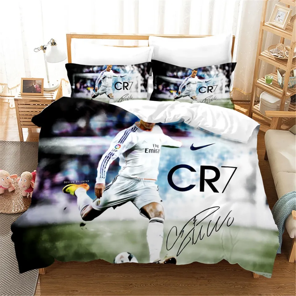 3D Cristiano Ronaldo Bedding Set, Gift For Fan