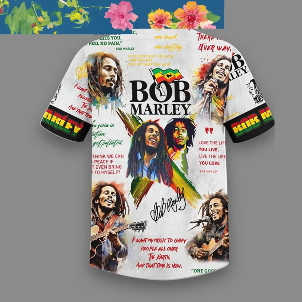 Bob Marley My Music White Version Hawaiian Shirts