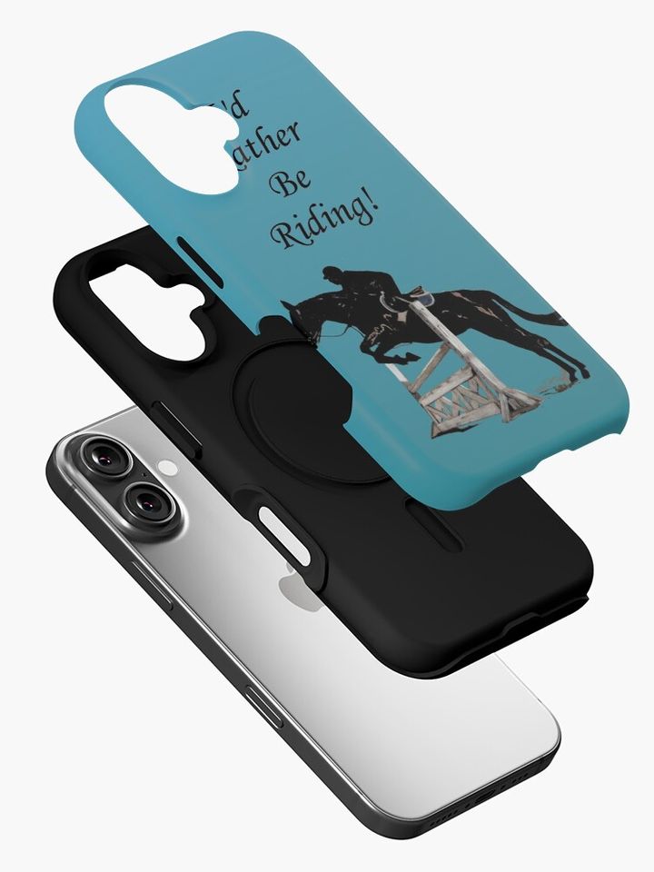 I'd Rather Be Riding! Equestrian Horse iPhone Case