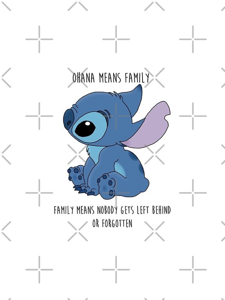 Ohana means family art iPhone Case