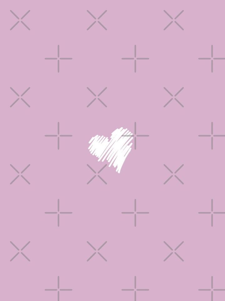 Lavender Heart Shape  iPhone Case