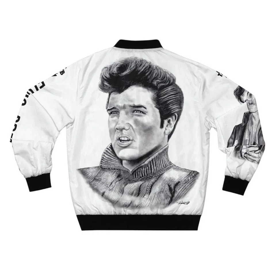 Women's Bomber Jacket with Elvis Presley