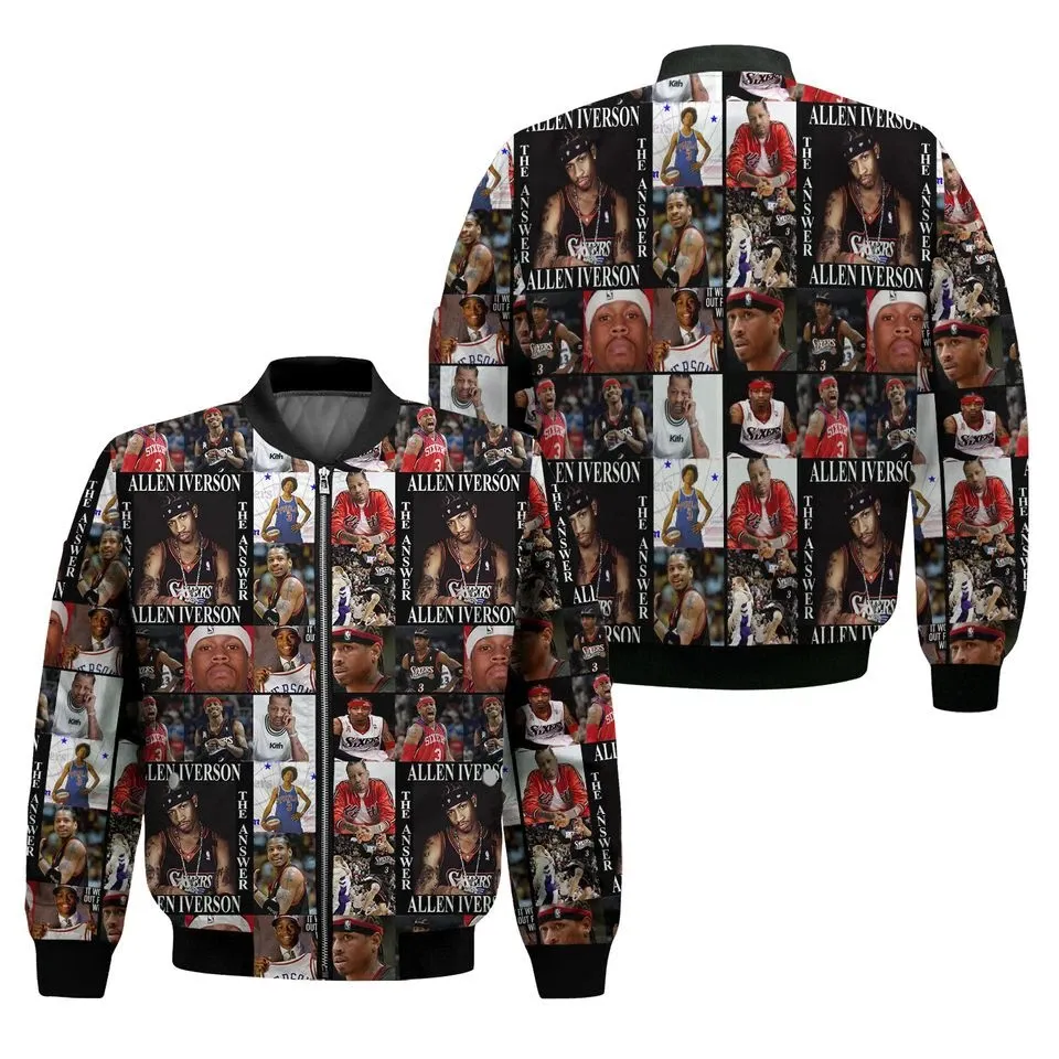 Men's Allen Iverson Bomber Jacket
