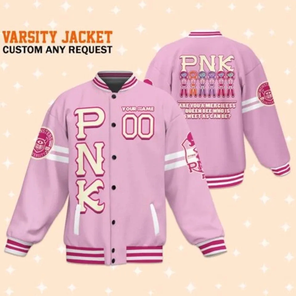 Custom Monster University PNK Uniform Jacket Baseball
