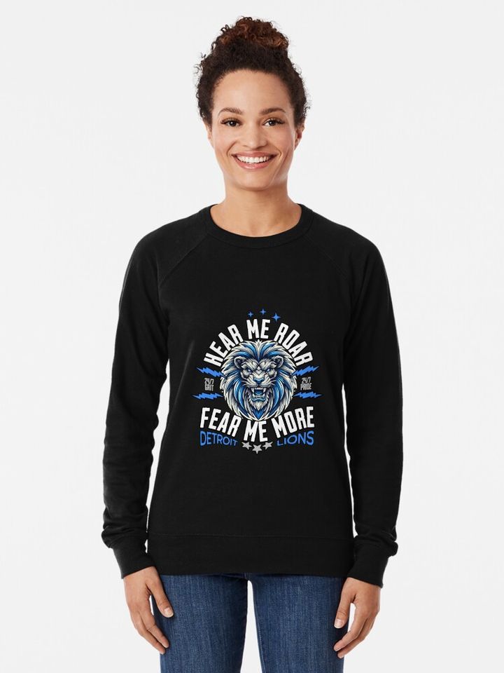 DETROIT LIONS - FEAR ME MORE Lightweight Sweatshirt