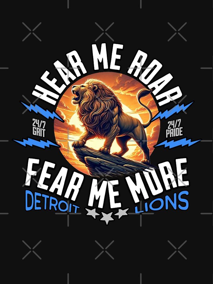DETROIT LIONS - HEAR ME ROAR Pullover Sweatshirt