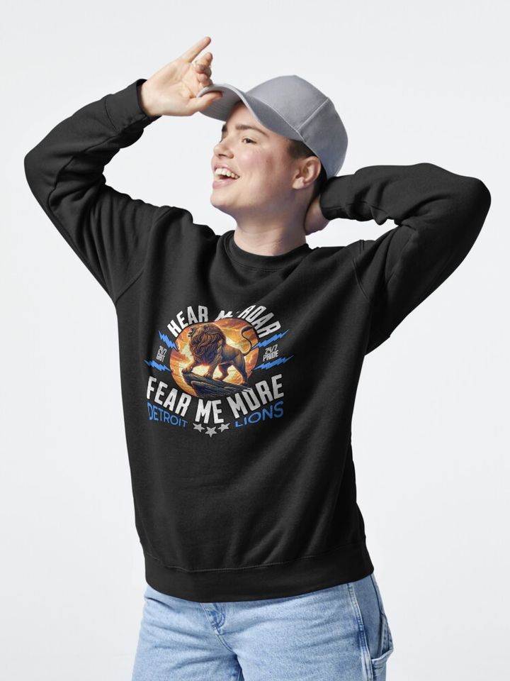 DETROIT LIONS - HEAR ME ROAR Pullover Sweatshirt