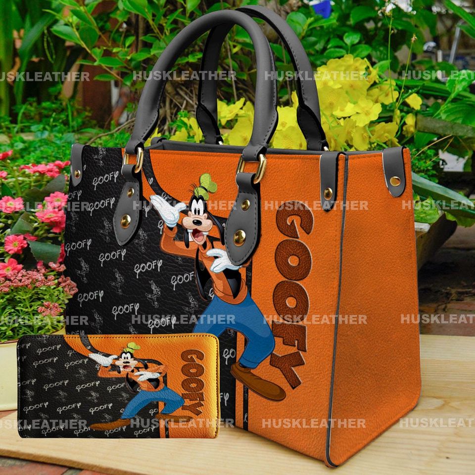 Personalized Goofy Handbag - Custom PU Leather Satchel