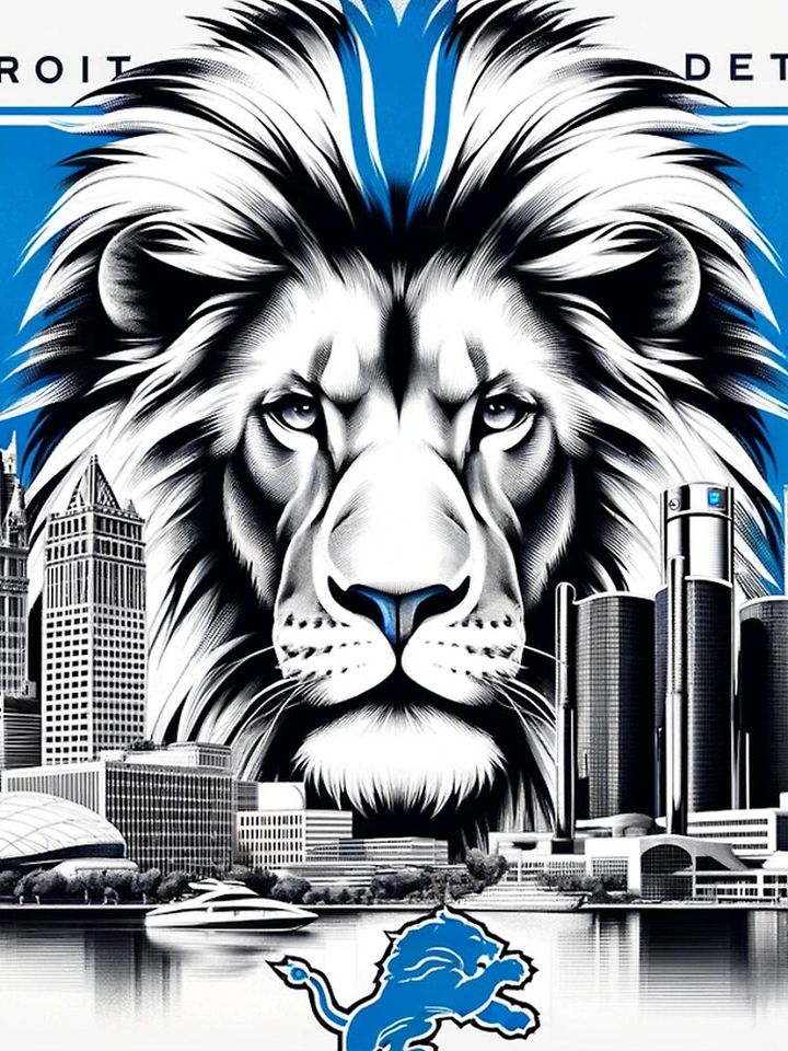 Detroit Lions Artwork iPhone Case