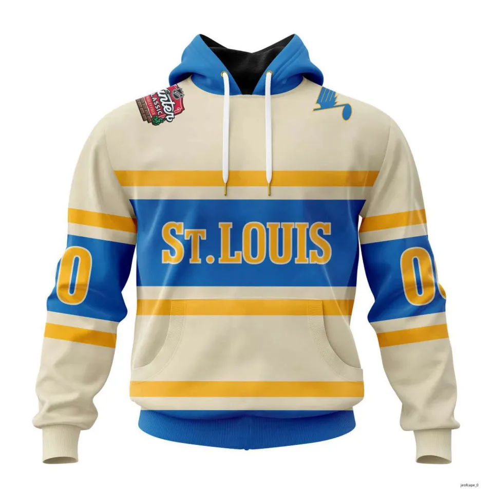 St. Louis Blues Personalized 2025 Winter 3D Hoodie