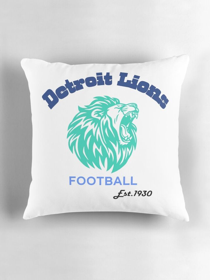 Detroit lions football Pillow