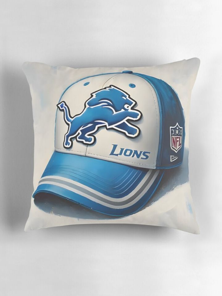Detroit Lions Ball Cap Pillow