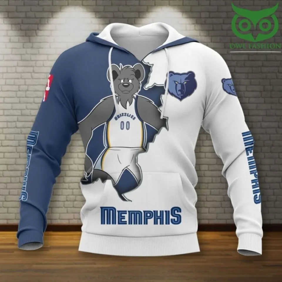 Memphis Team Grizzliess 3D Hoodie, Men and Women Full Size