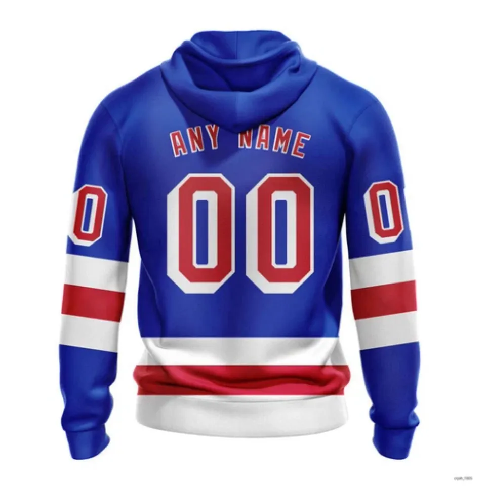 New York Rangers Personalized Home Kits Hoodie FullSize