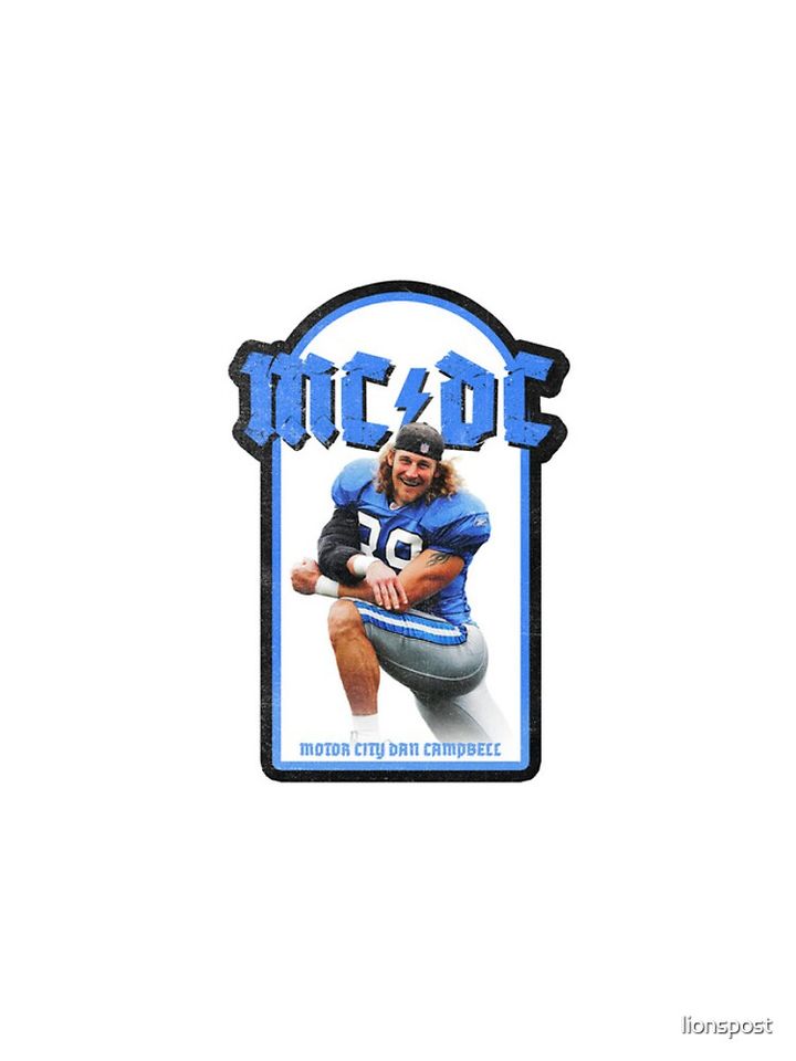 Detroit Lions MC/DC Dan Campbell iPhone Case